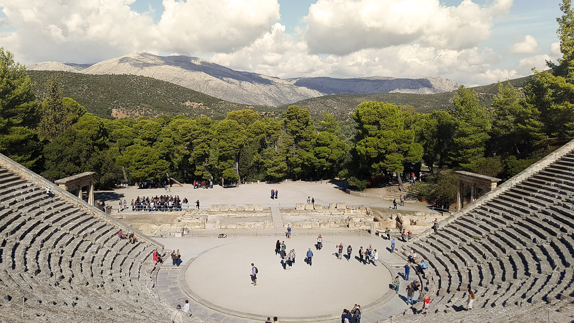 Built in the sanctuary’s heyday, in the 4th-century BC during the Hellenistic period, the theatre originally sat 6,000 spectators