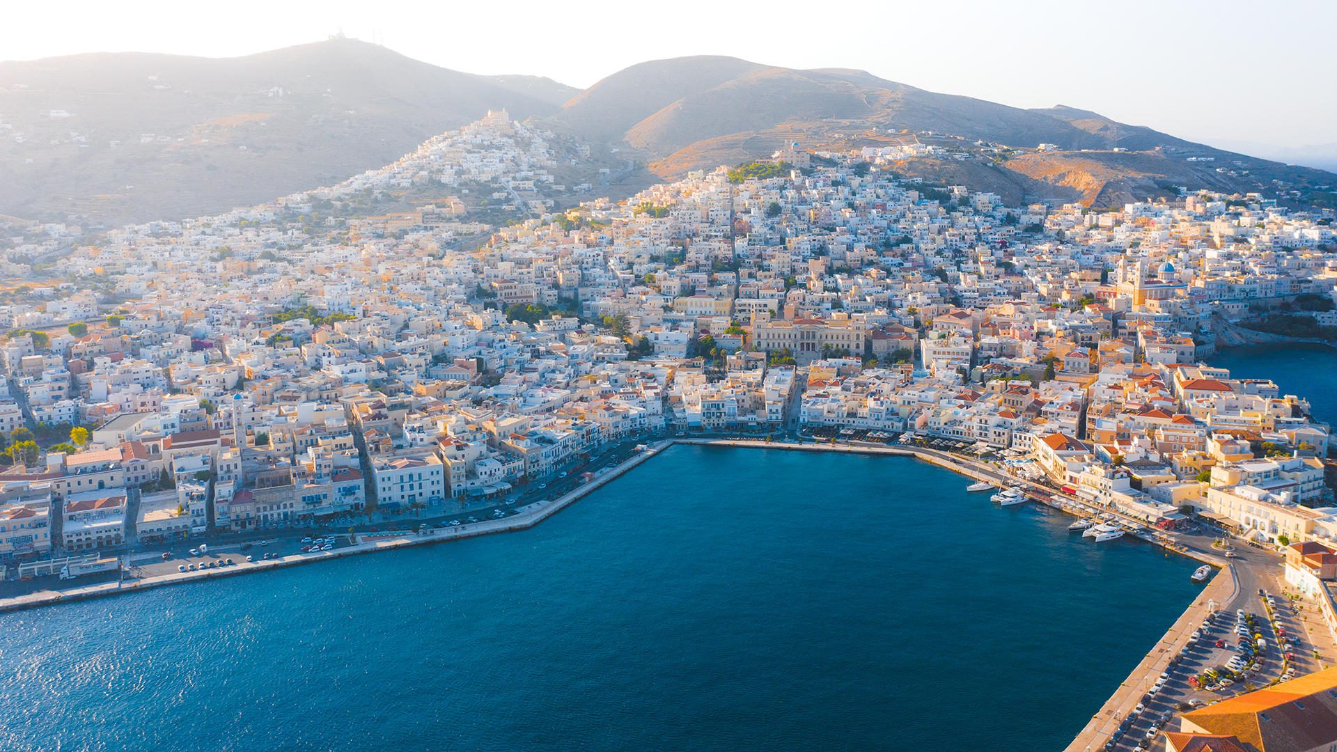 You know you’re in the heart of the Cyclades when you’re in Ermoupoli, the port-town of Syros