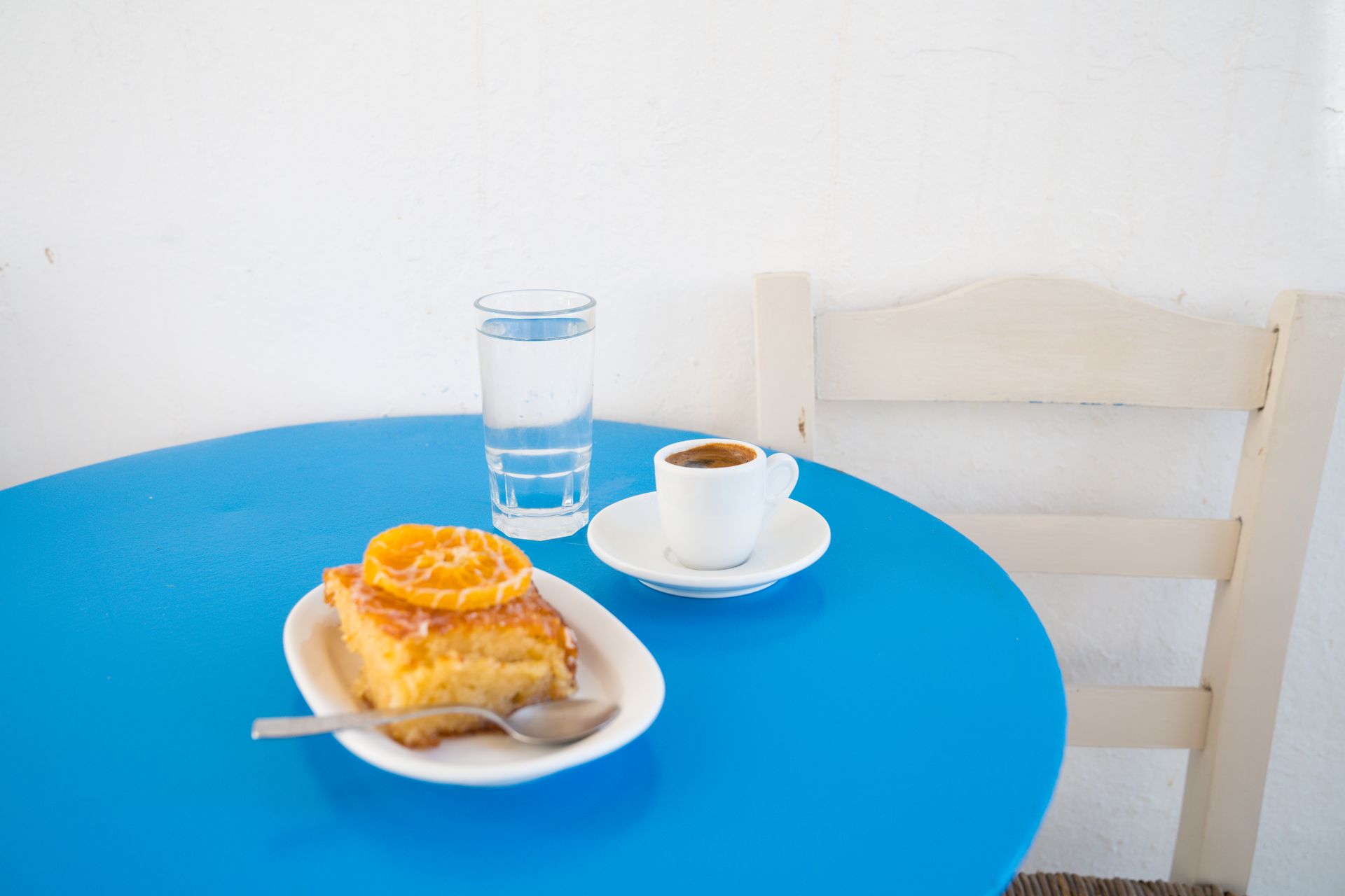 The perfect Greek breakfast in Lefkes village, Paros island