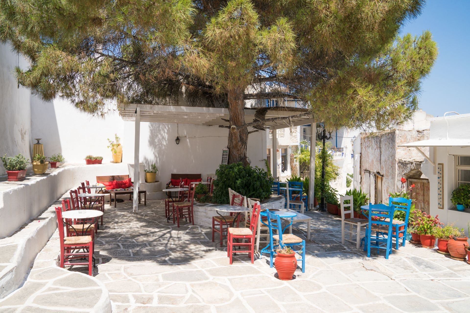 Lefkes, one of the prettiest and best-known villages of Paros