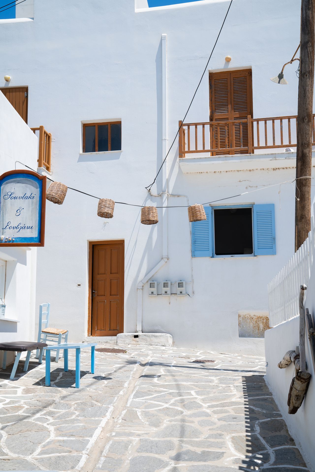 Observing details, while strolling around seaside Piso Livadi village