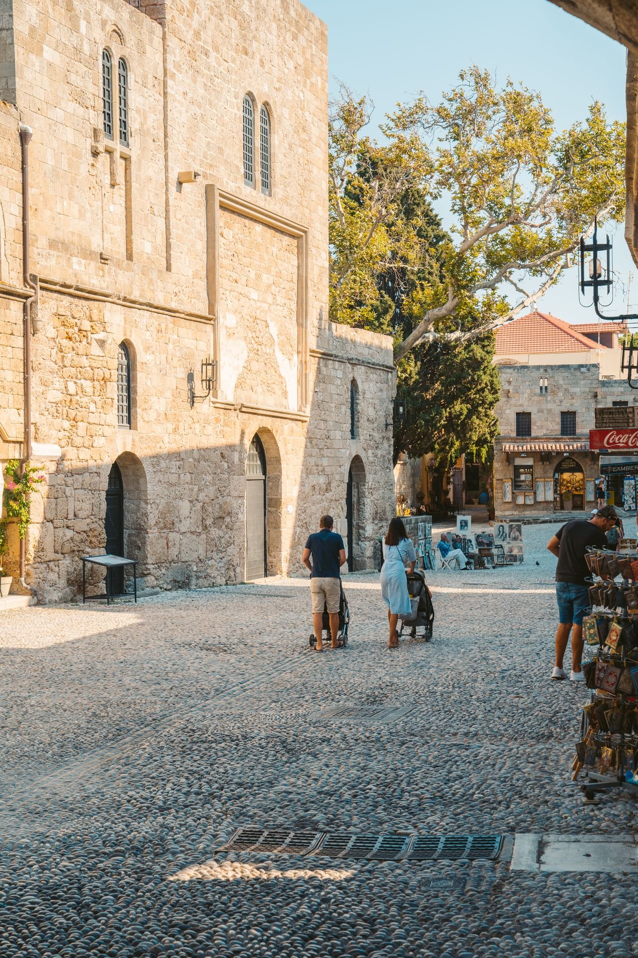 You will find many shops around Hippokratous Square in Rhodes