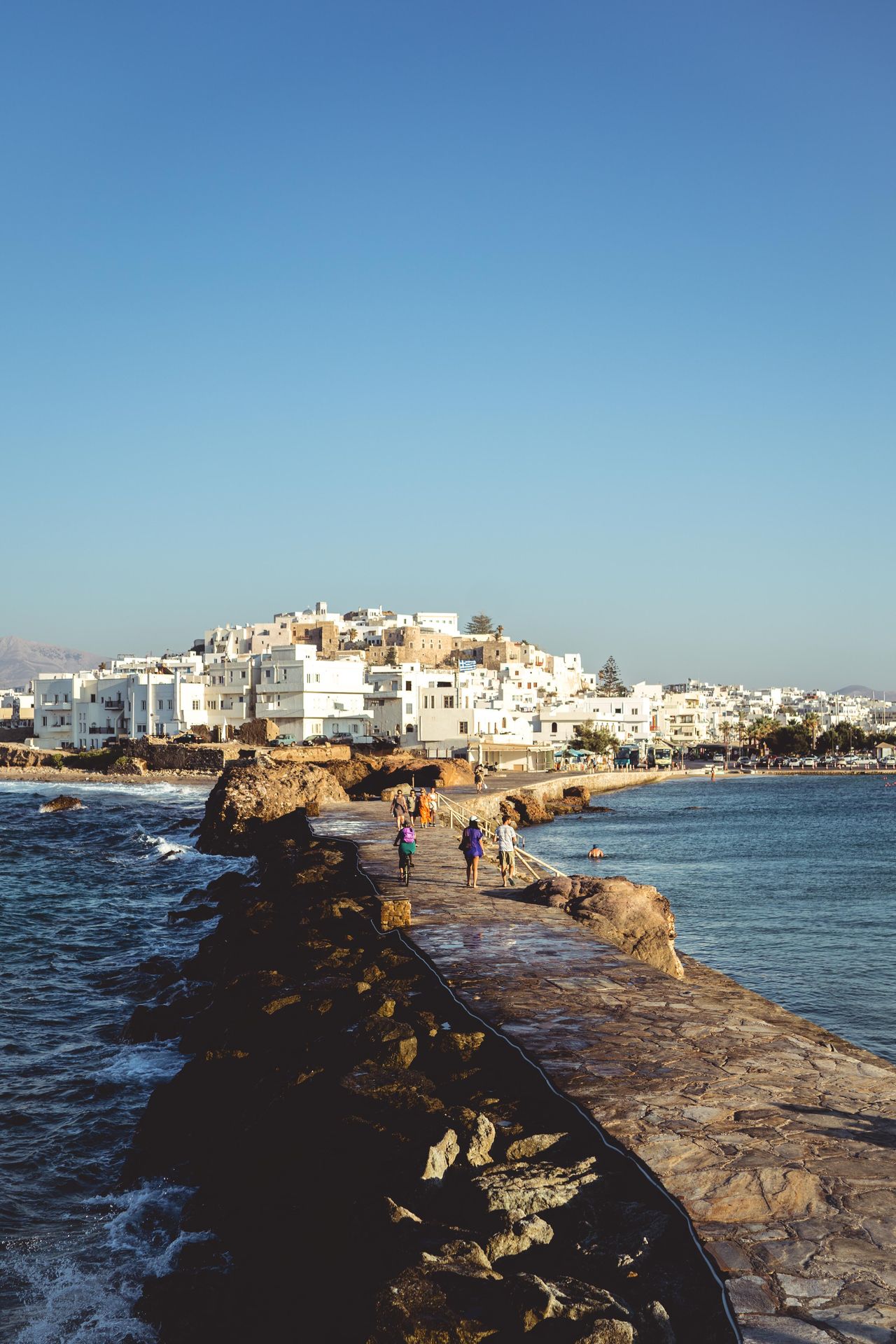 The little island on which Portara stands, Palatia, is now connected to the mainland