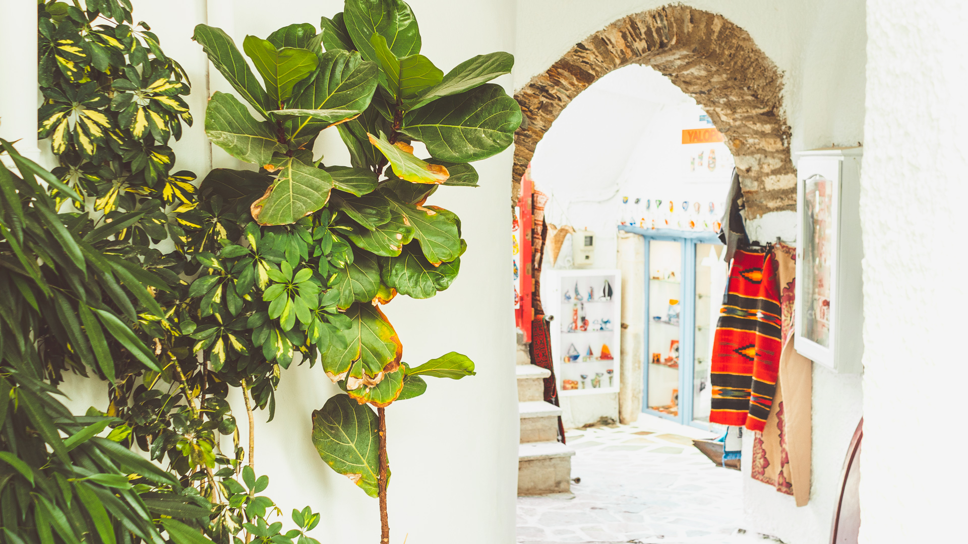 Enjoy how Venetian and Catholic elements merge into the classic Cycladic architecture of Naxos