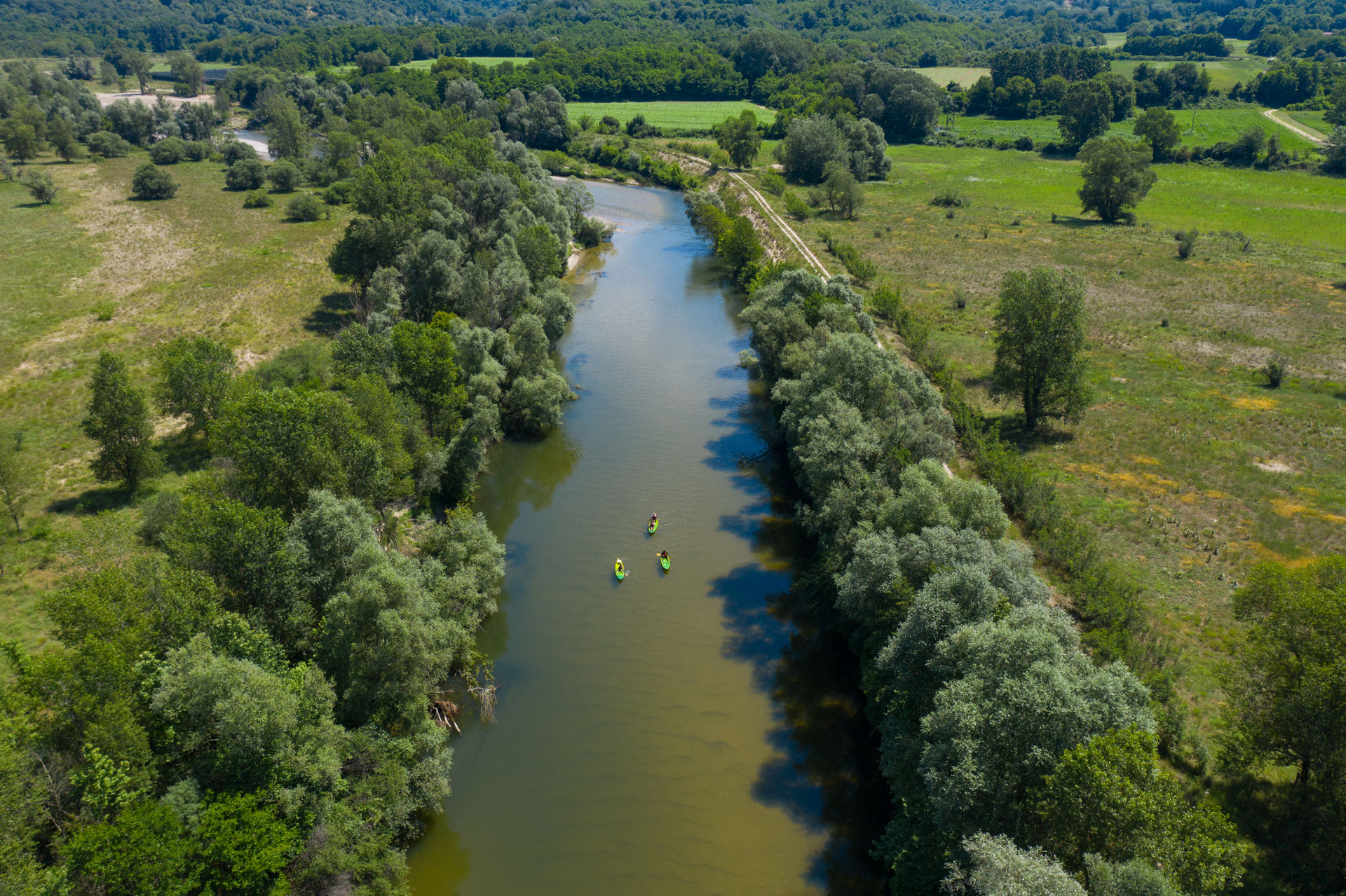 Canoeing on the Nestos River