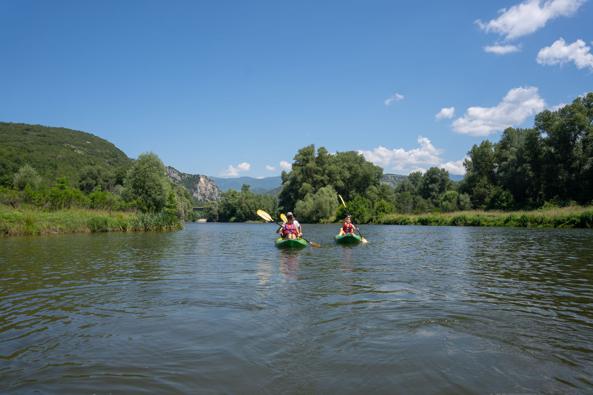 There are many canoeing routes offered as organised excursions