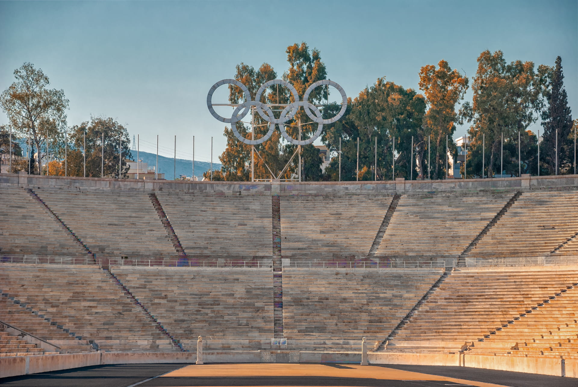 The Panathenaic is the first greek stadium in Athens