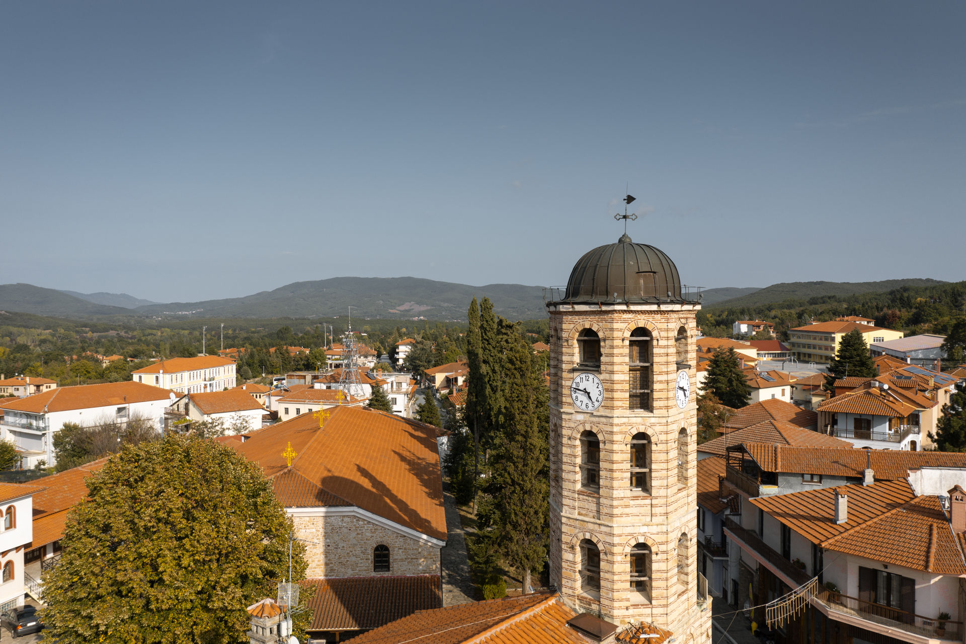 Aerial view of Arnea in Halkidiki