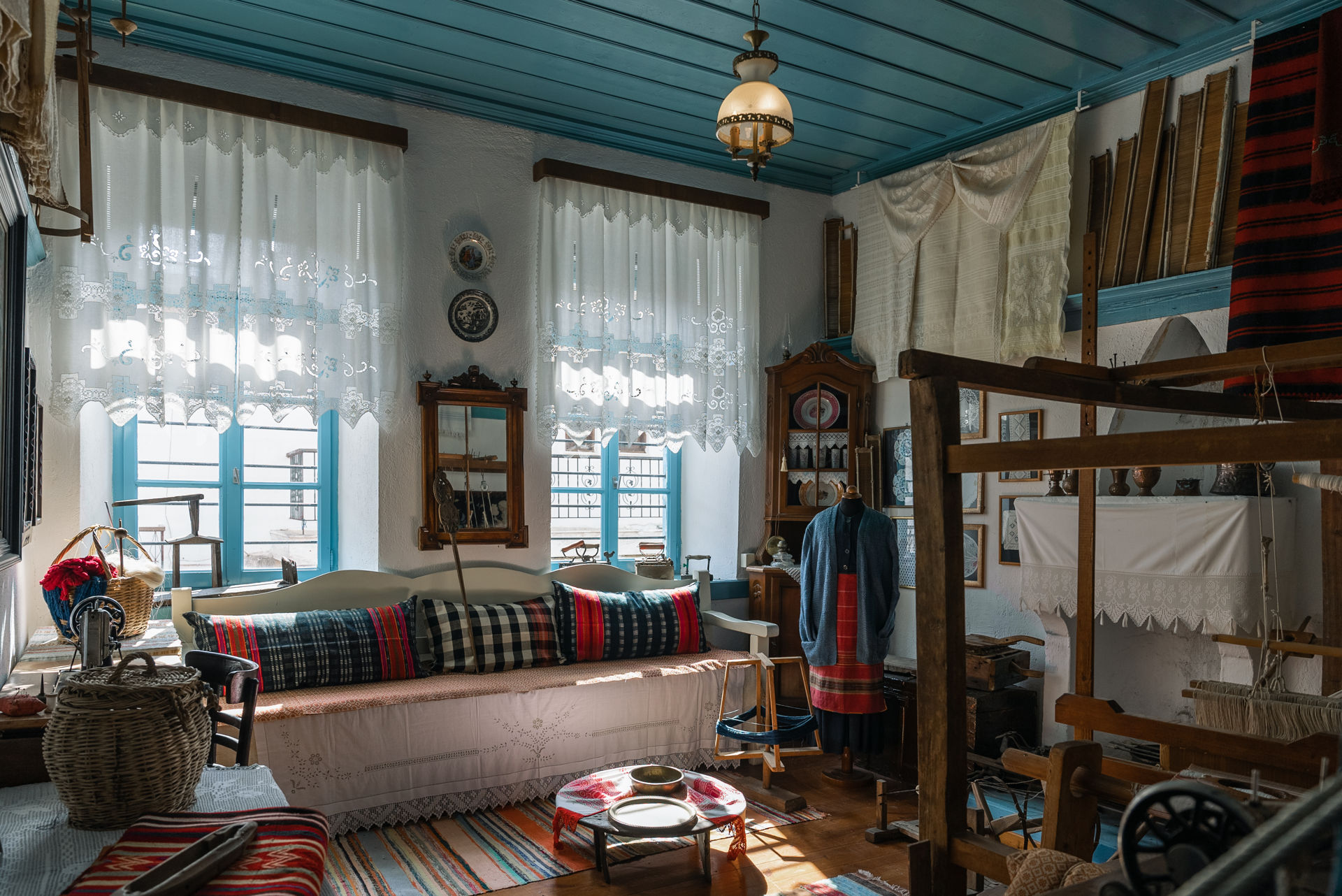 Inside view of the Folk Museum in Afytos village Halkidiki