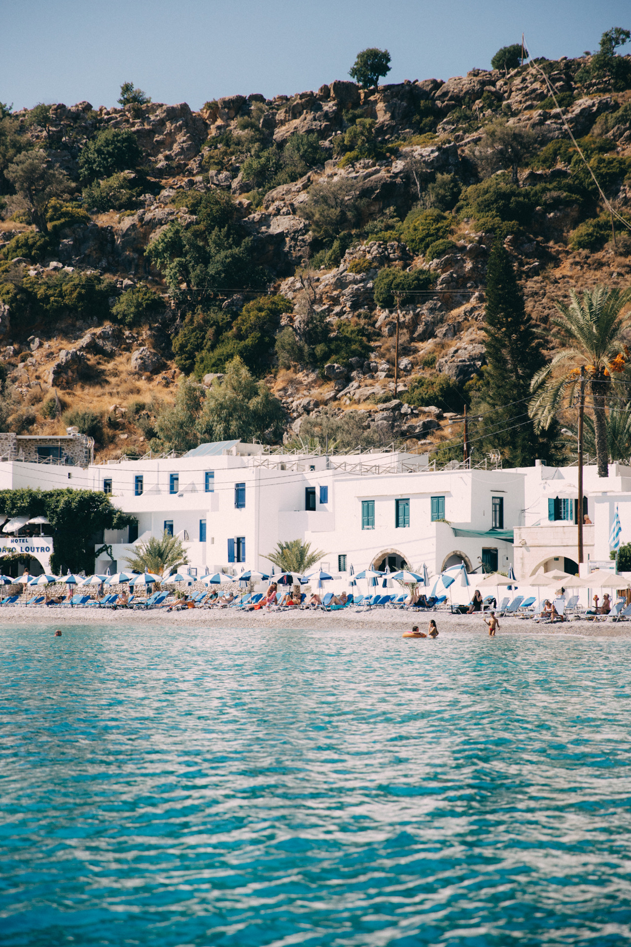 View of tiny Loutro village