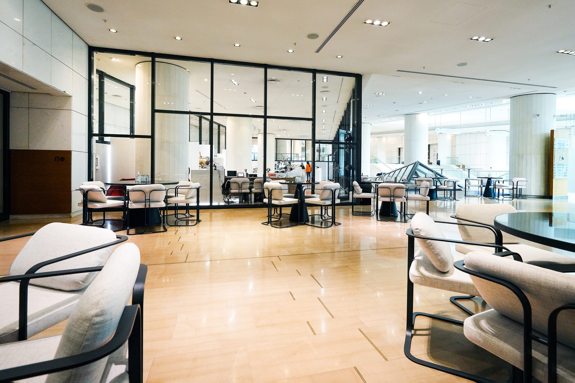 You can visit the Athens Concert Hall’s M Shop & M Cafe during the day