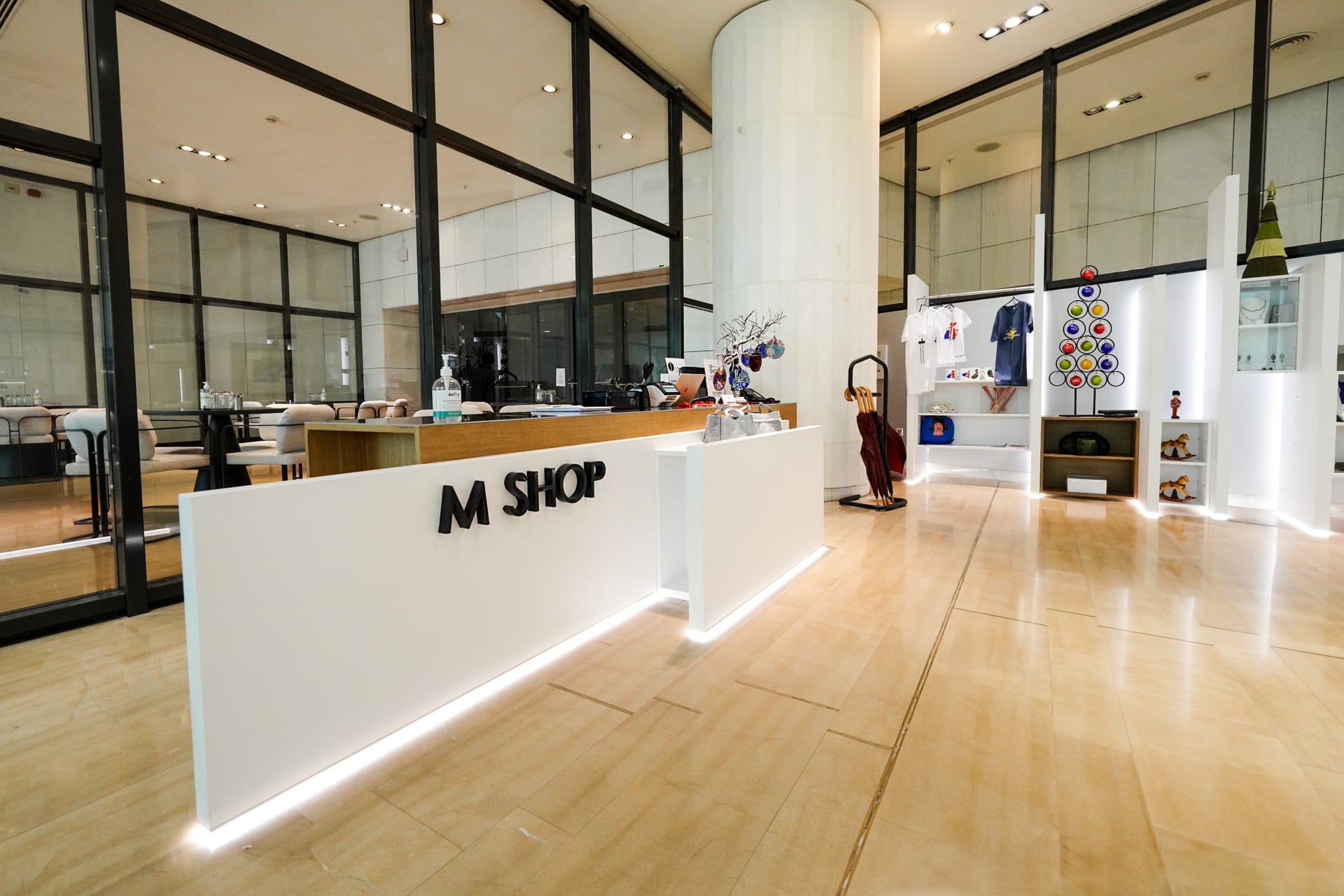 The M Shop in the Athens Megaron