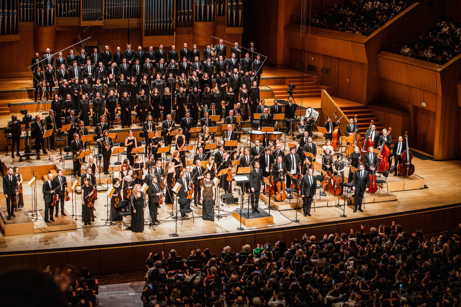 A live concert at the Athens Concert Hall