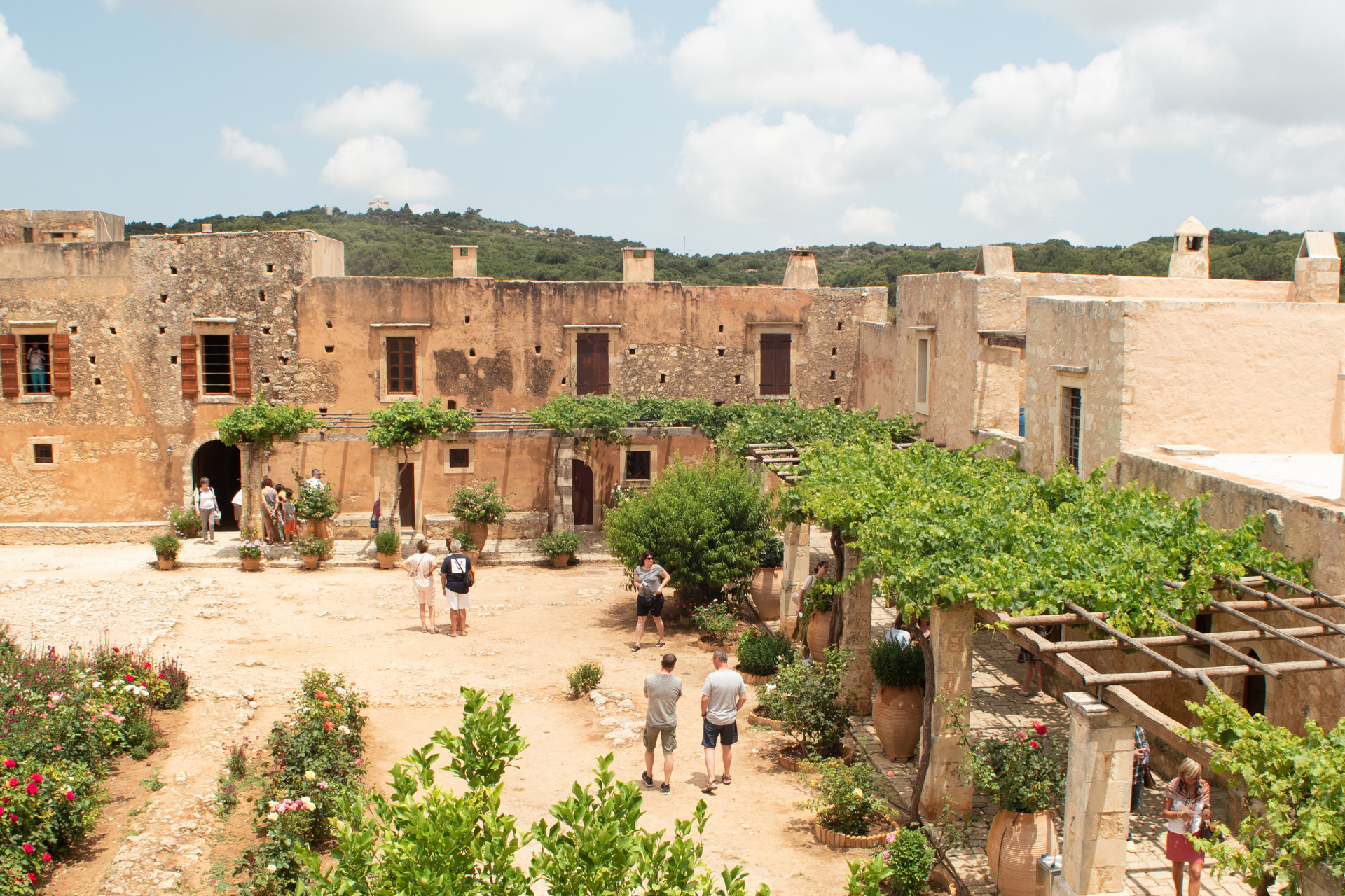 With a fortress-like structure, Arkadi is referred to as a monastery-castle