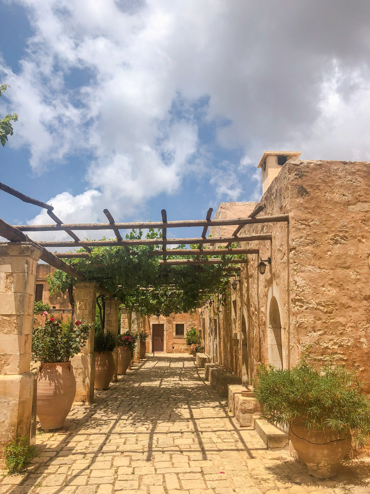 A small population of monks continues to tend to the Arkadi Monastery in Crete