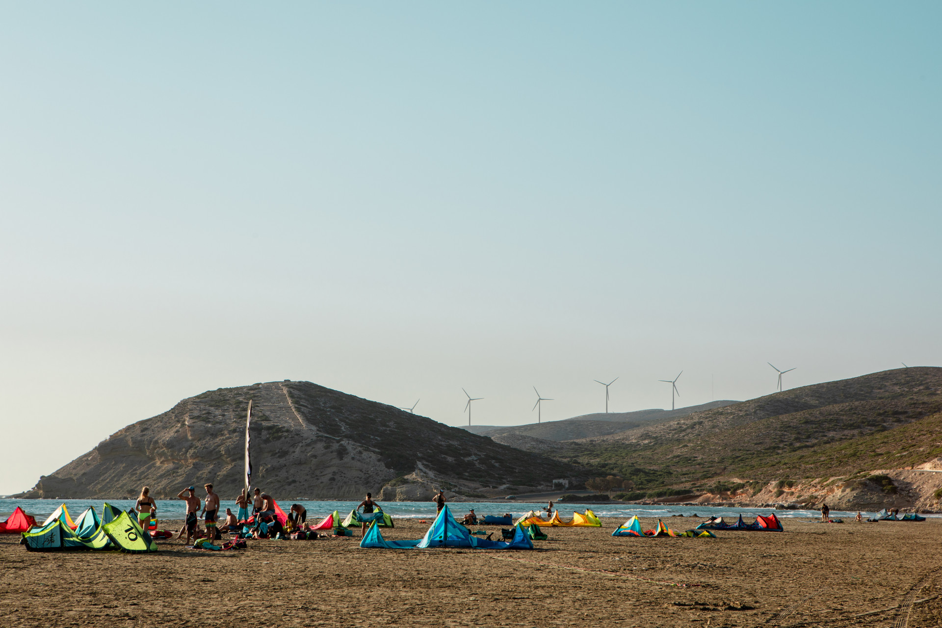 There are windsurf and kitesurf providers on Prasonisi beach with equipment to rent and skilled instructors for all levels