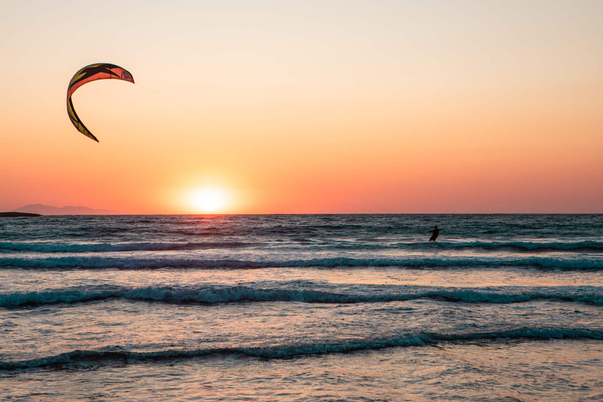 Put your kitesurfing technique to the test at Prasonisi beach in Rhodes
