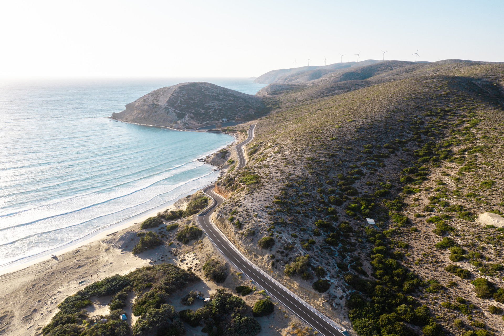 You'll find Prasonisi beach at the southwestern-most tip of Rhodes