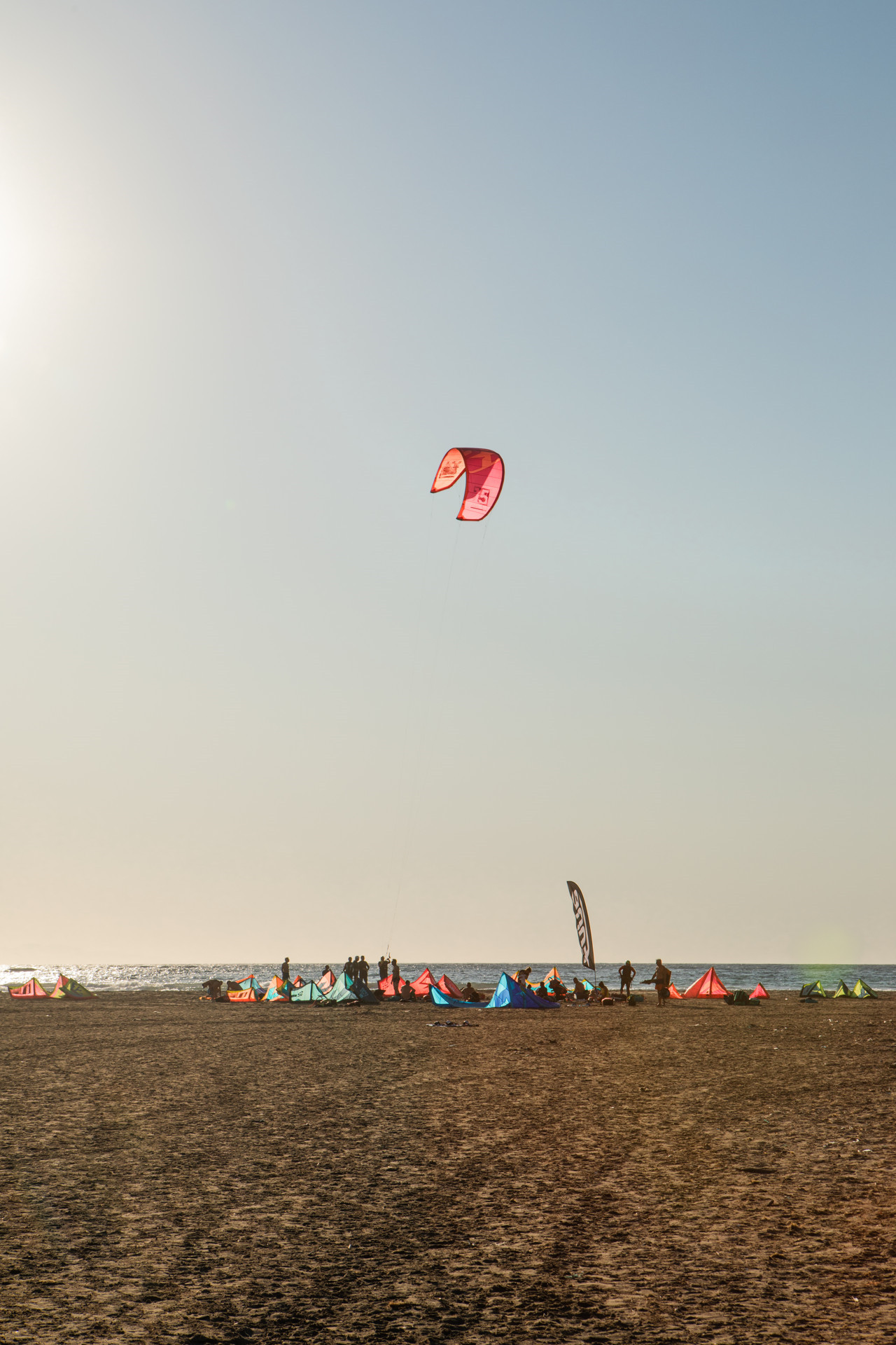 The surf scene on Prasonisi beach 