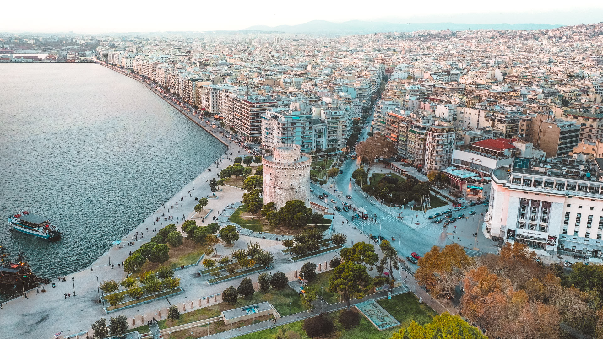 Thessaloniki and the White Tower from above