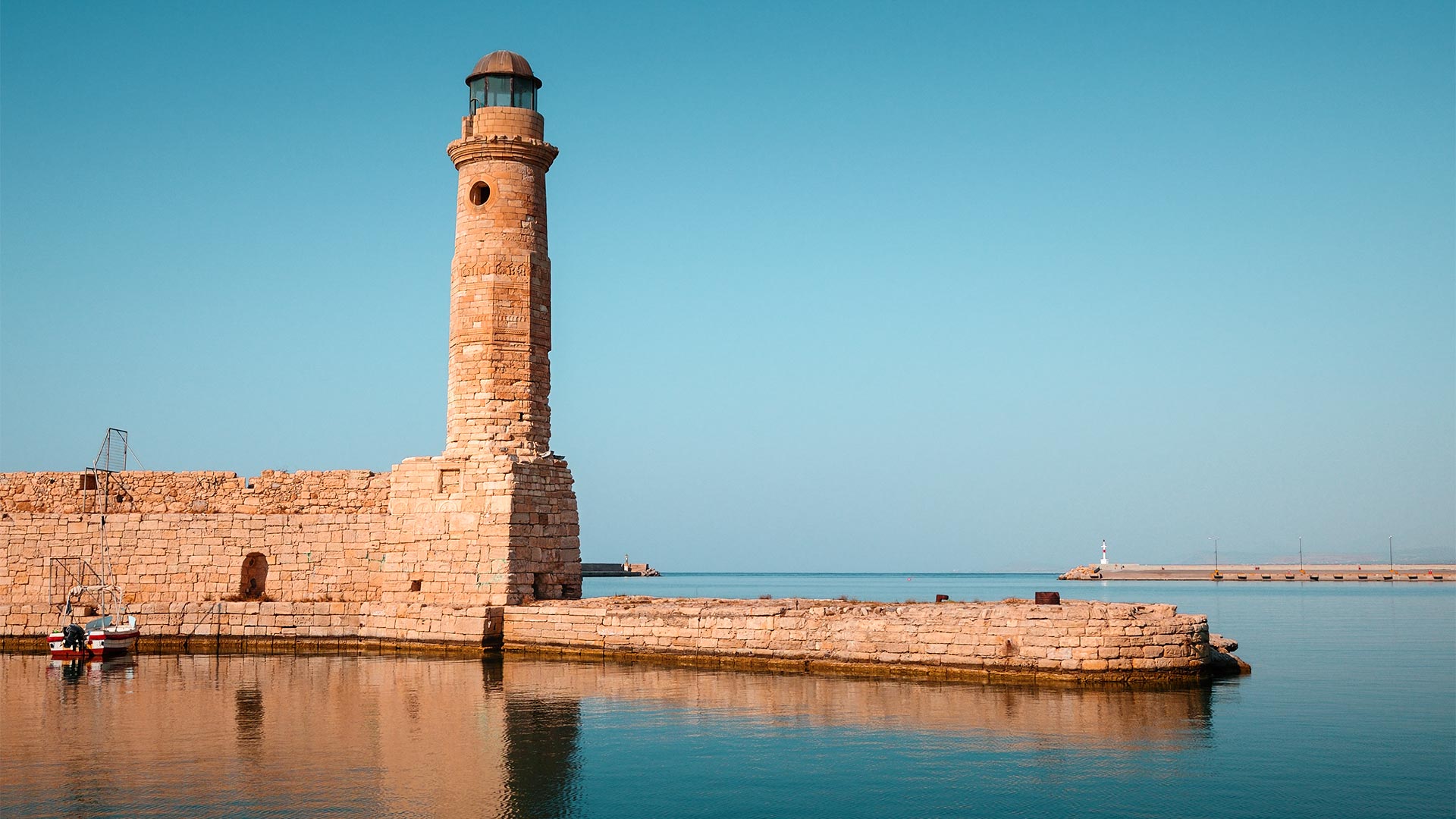 The old Venetian lighthouse in Rethymno