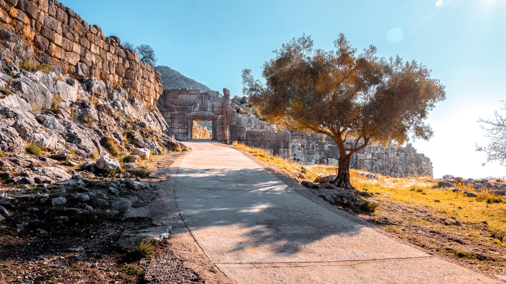 Lion Gate, a symbol of the power of the Mycenaean Kingdom