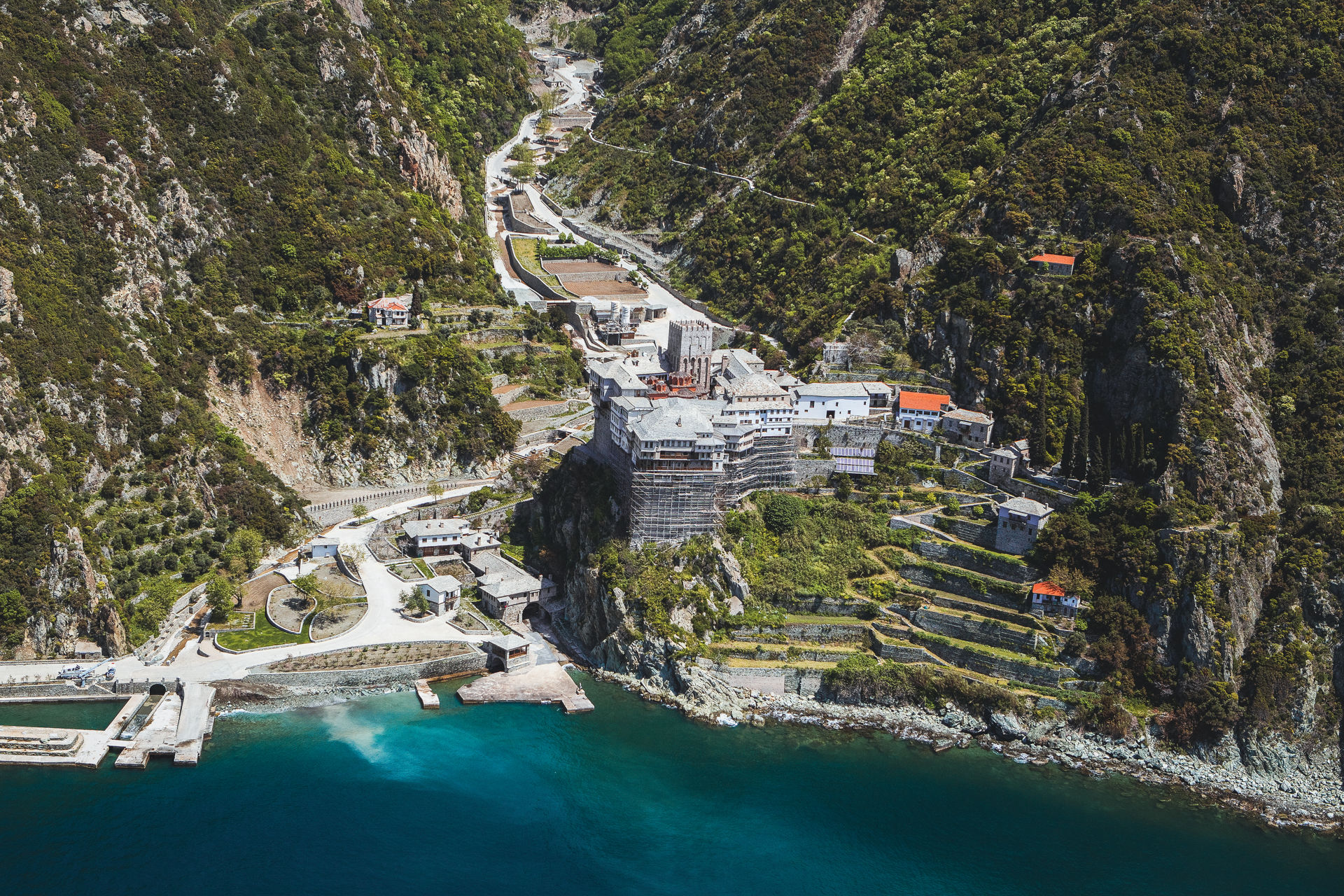 Athos peninsula, historic monasteries, hermitages, cells and retreats