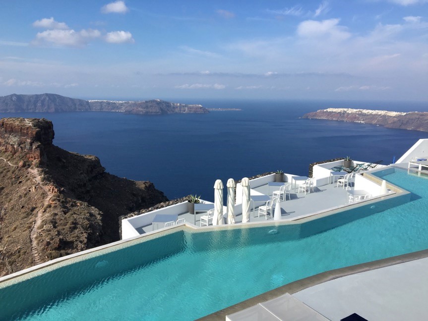 Chang Jing in Santorini