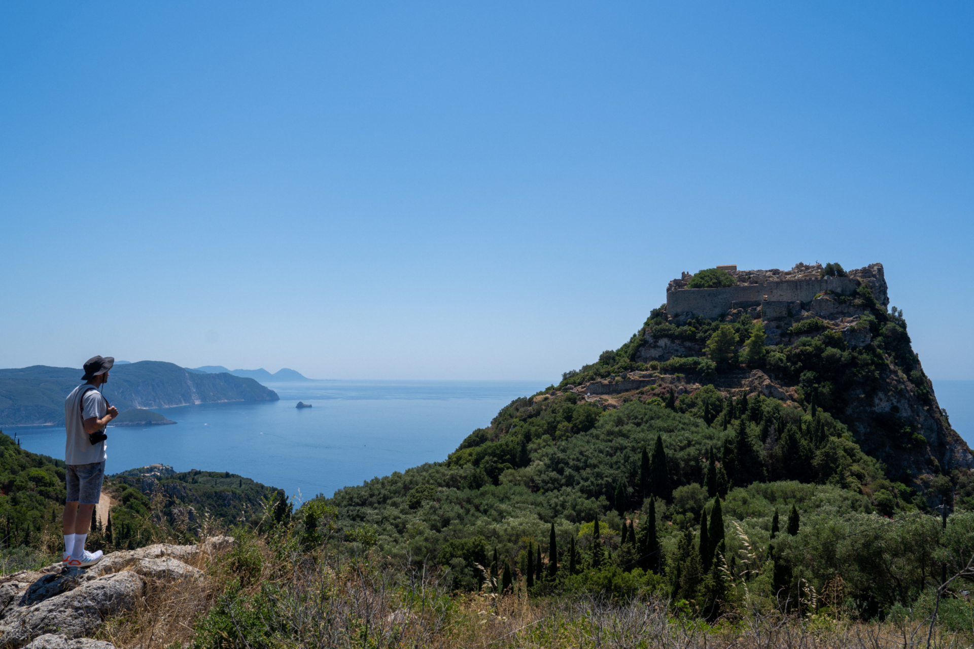 Hiking trail in Corfu