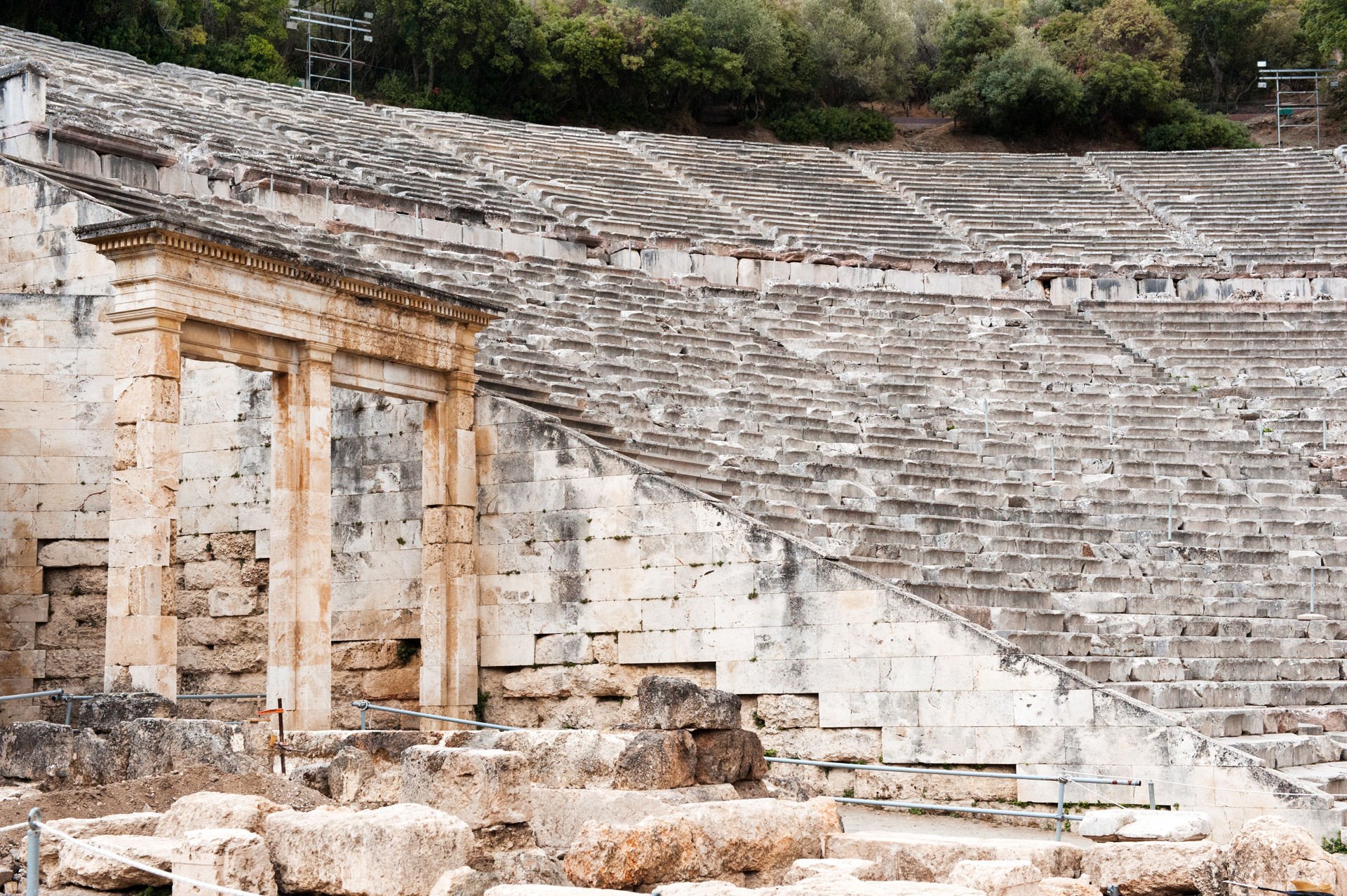 Detail of the historical arena, Athens