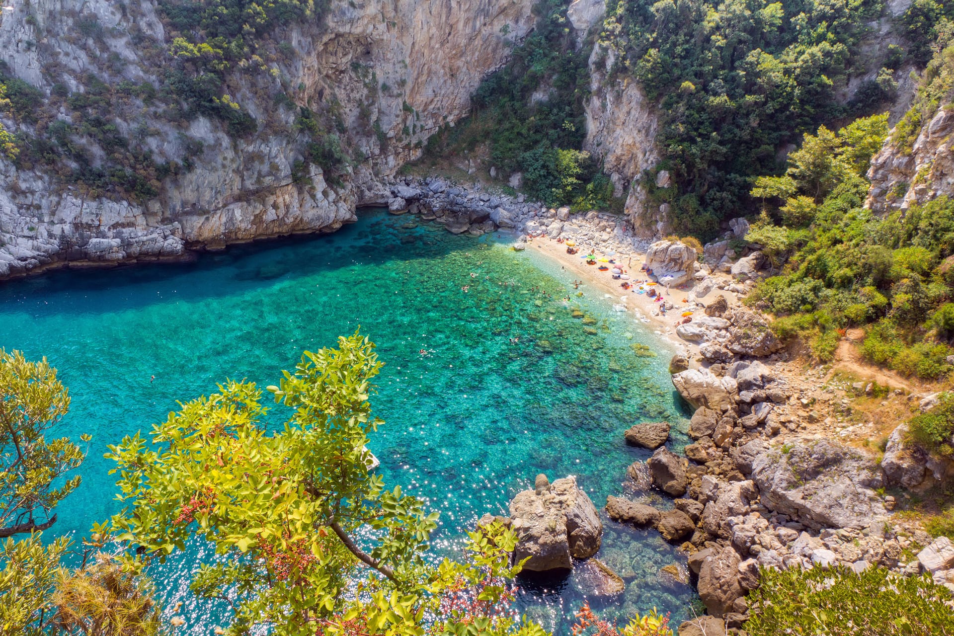 Fakistra is one of Pelion's most spectacular beaches