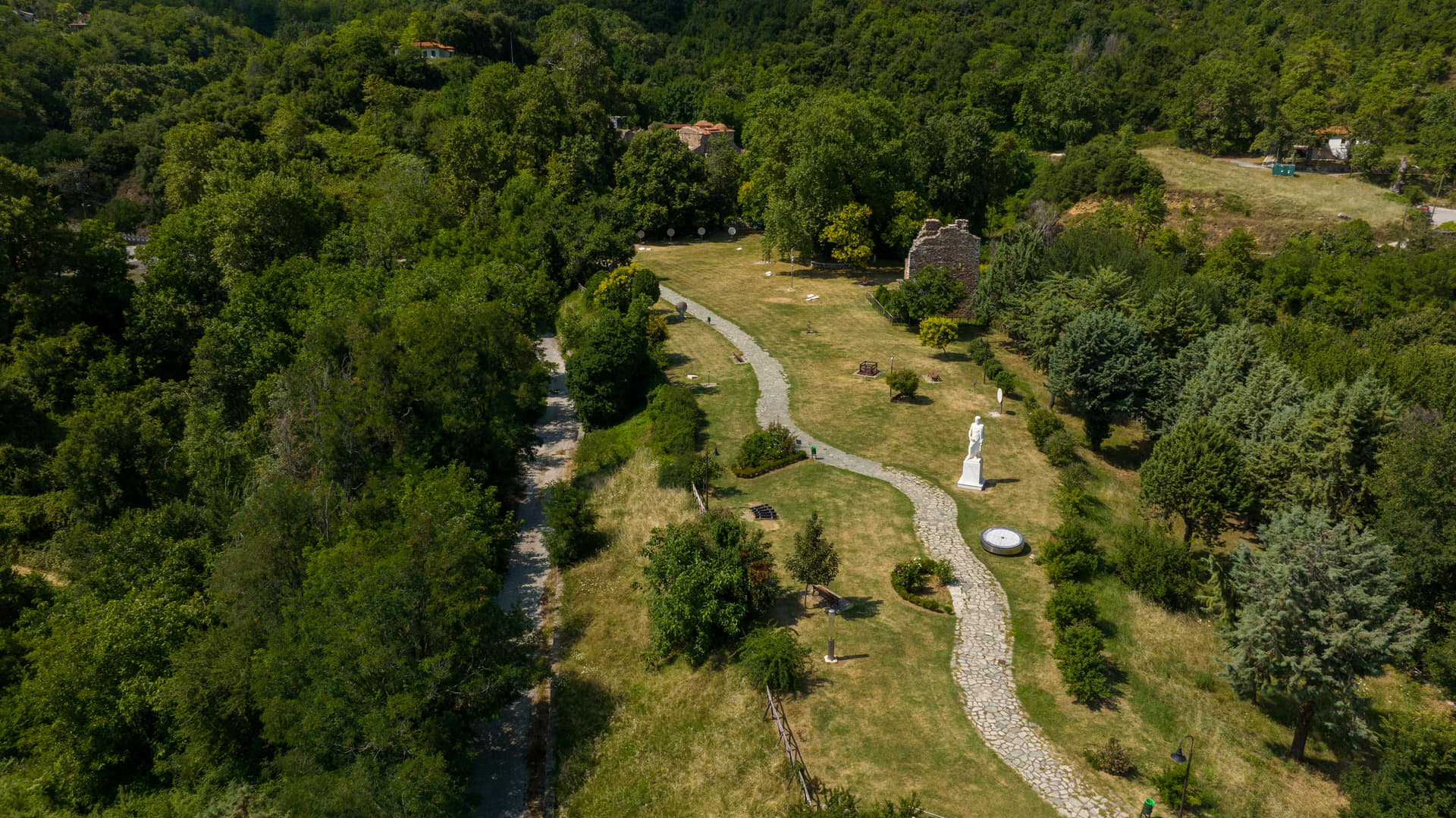 Aristotle’s Park in Halkidiki features hands-on instruments designed to demonstrate Aristotle's 'Naturals' principles.