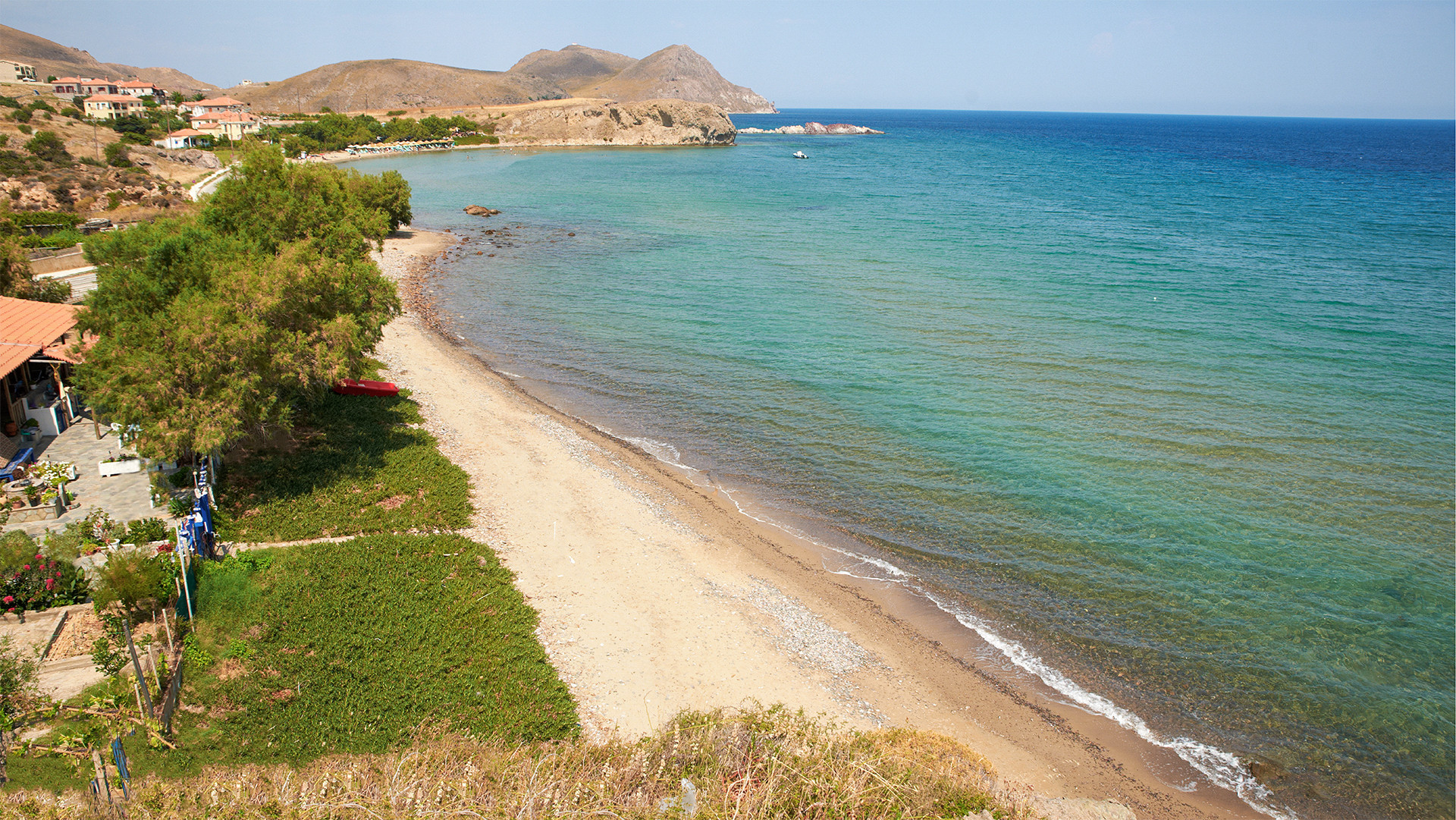 Kaspakas beautiful beach, Lemnos island, Greece