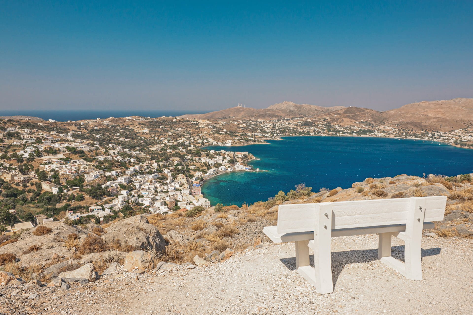 Alinda Bay on Leros island Greece