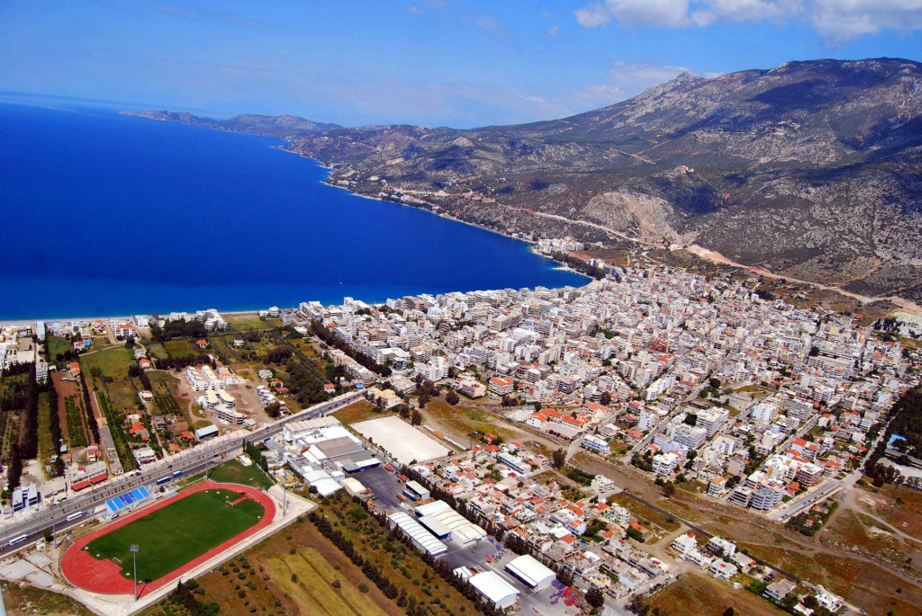 Aerial view of Loutraki