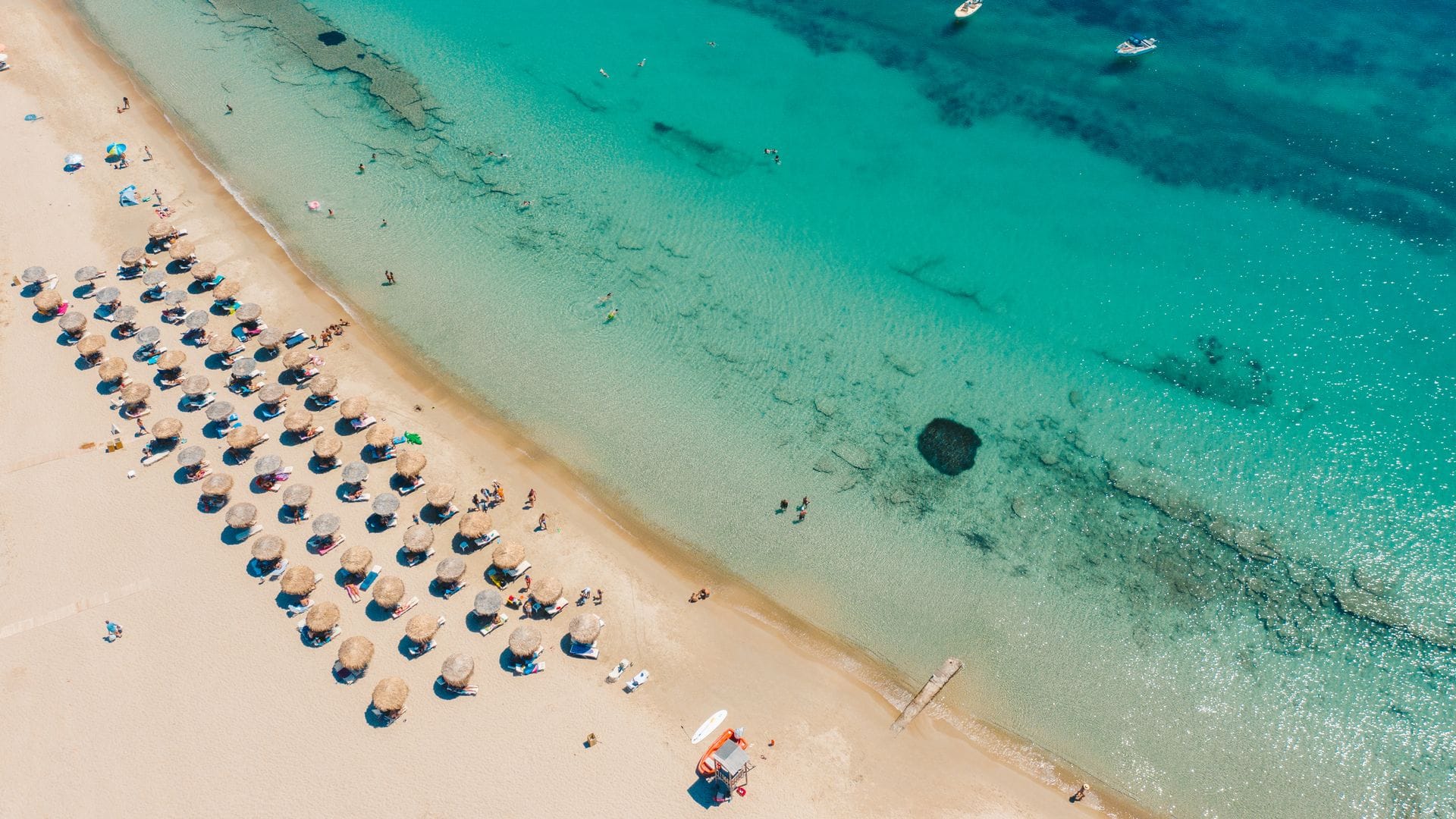 Marcelo beach in Paros, also known as Krios