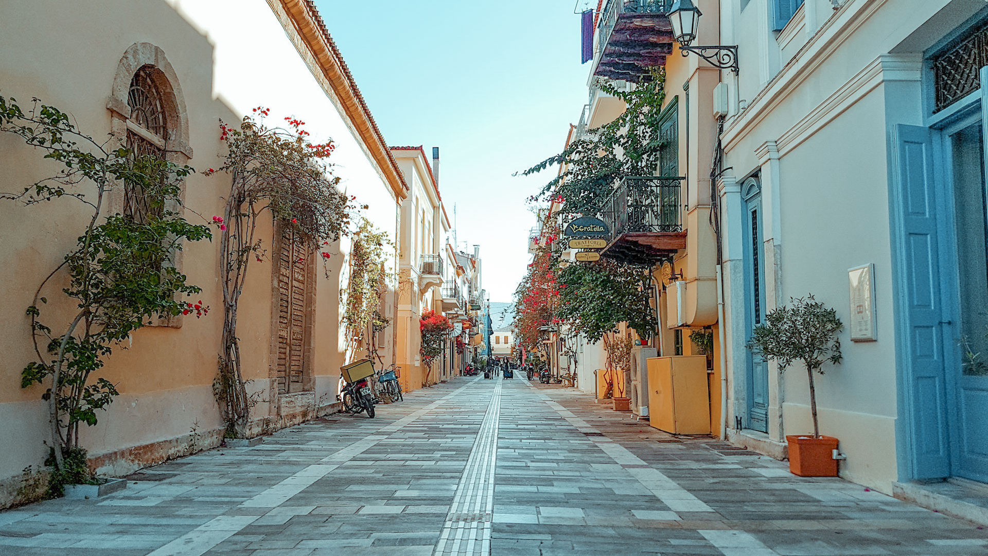 Alleways of the old town in Nafplio