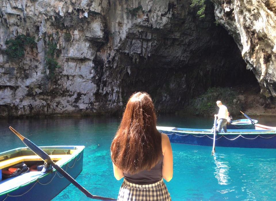 Exploring Melissani cave