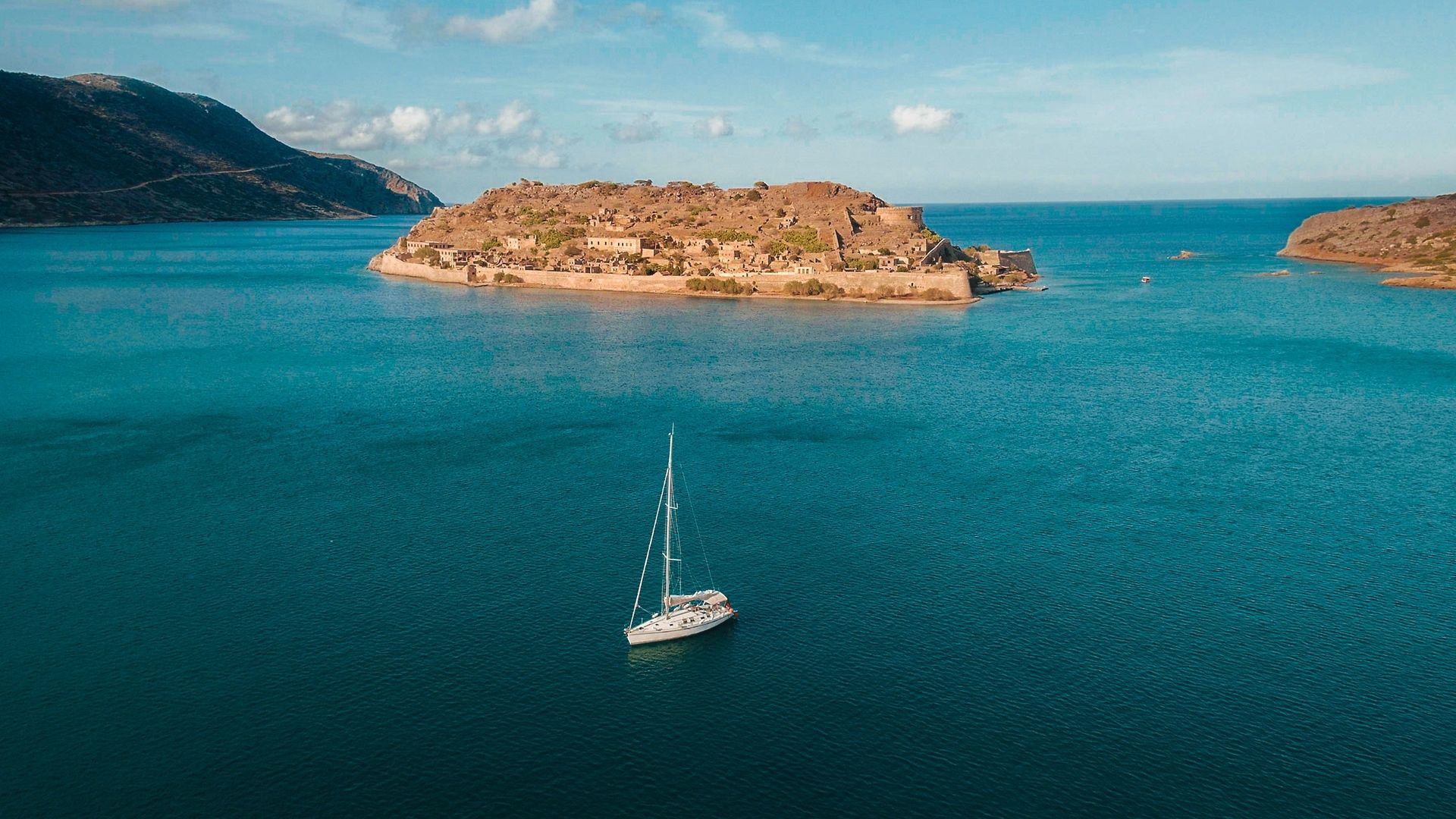 Spinalonga island in Crete