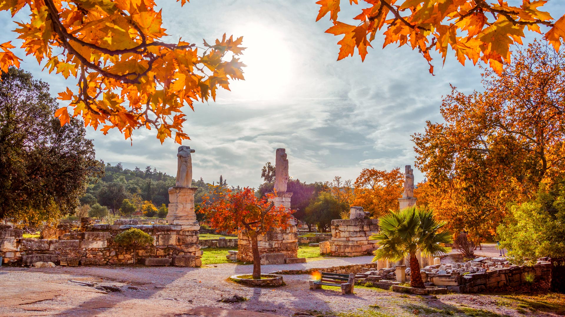 The entrance of Ancient agora