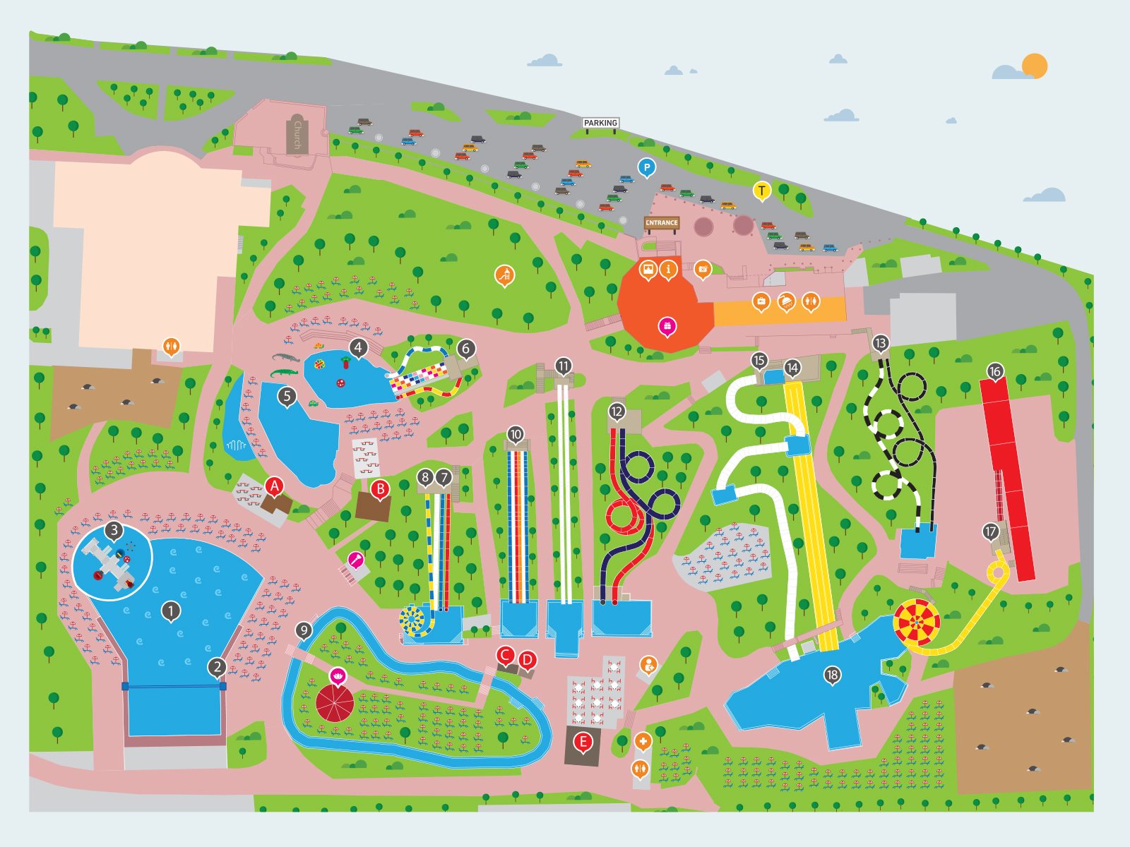 Water City Map