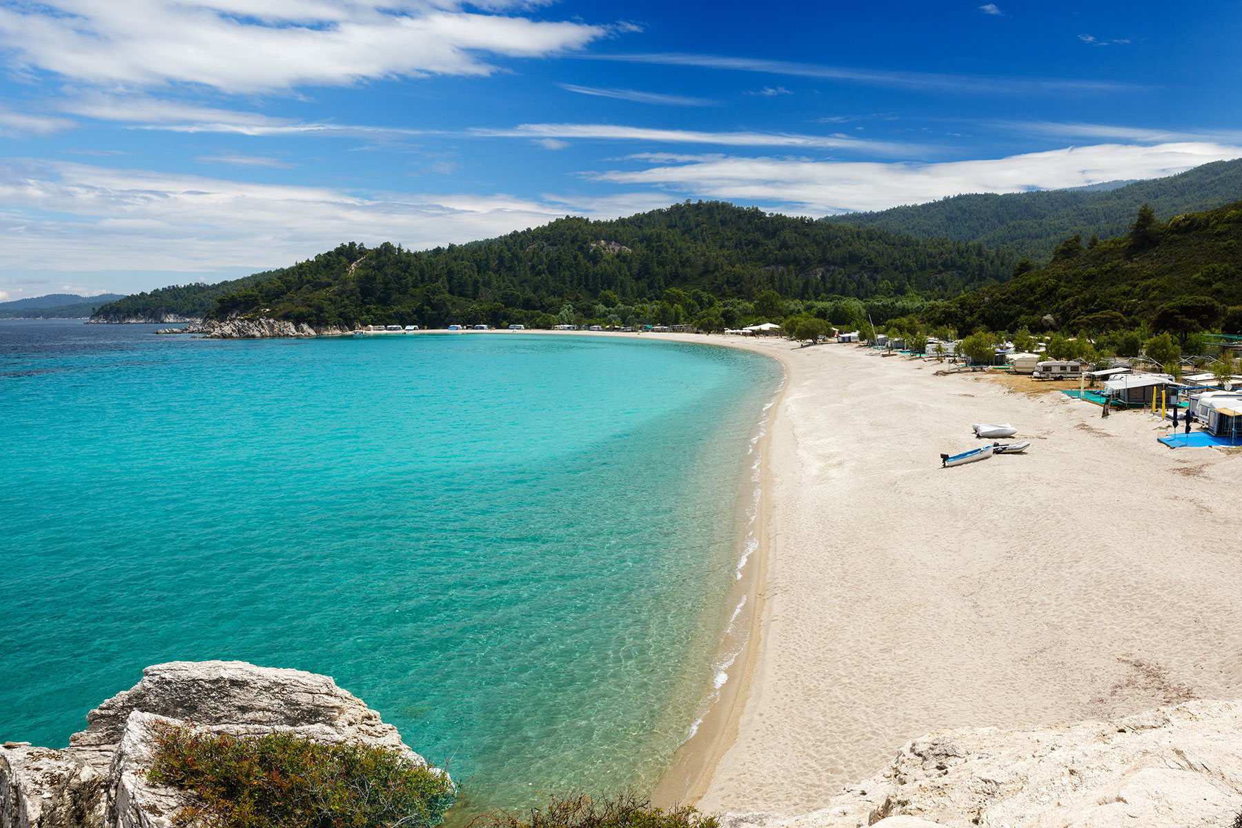 plage Armenistis à Halkidiki, Grèce