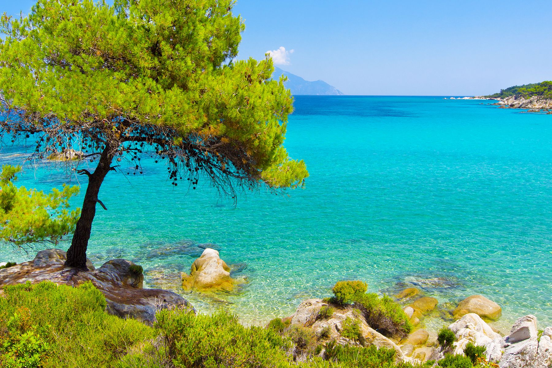 Clear crystal waters, Halkidiki, Greece