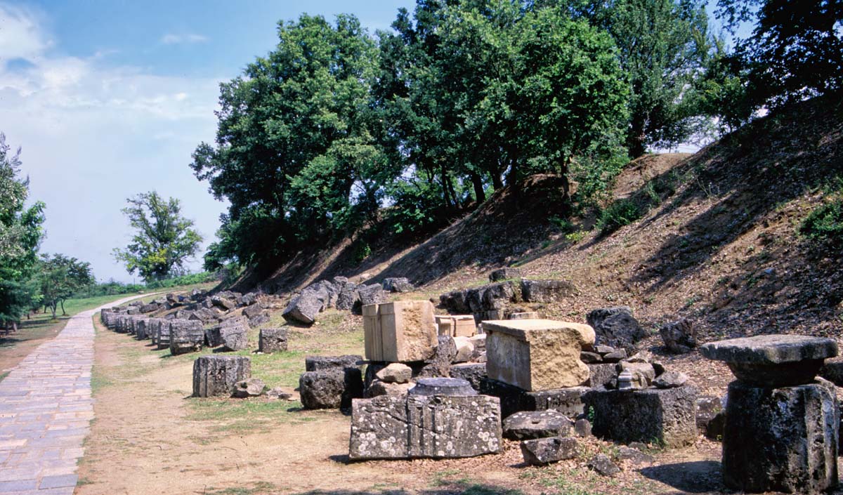 Die antike makedonische Palastanlage von Aigai in Vergina