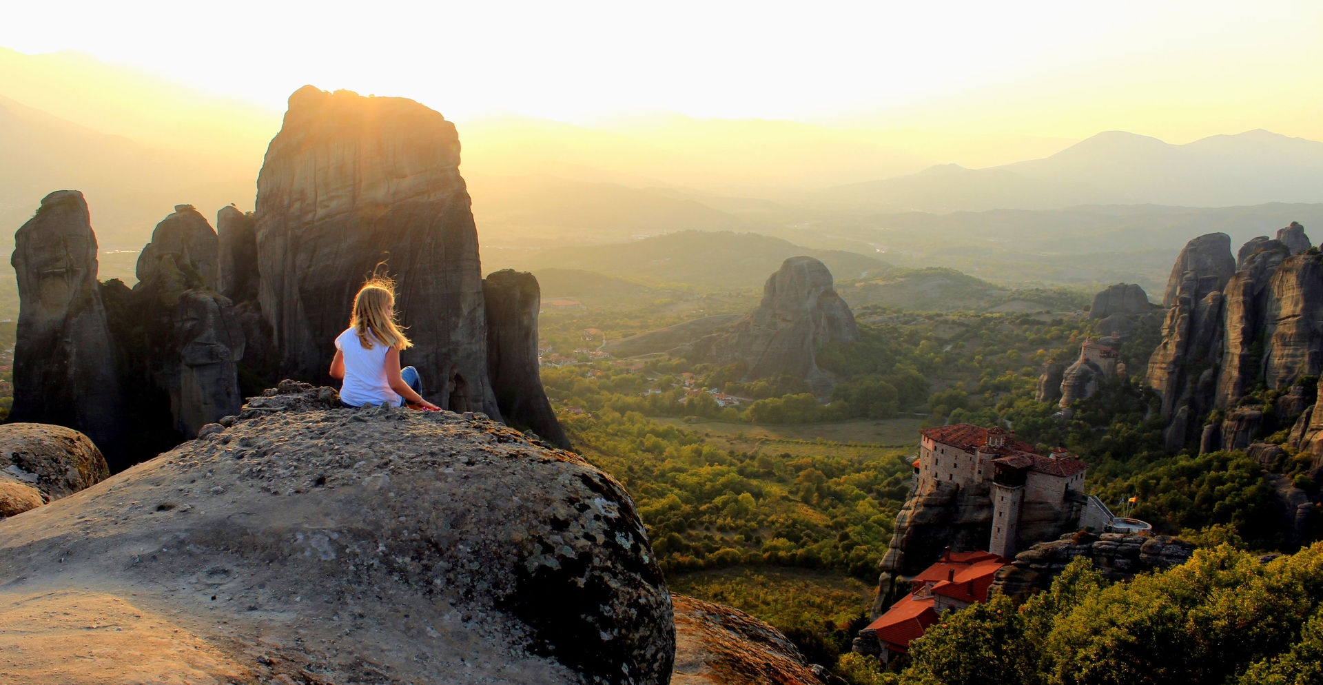 Sunset from Above, Meteora, Greece