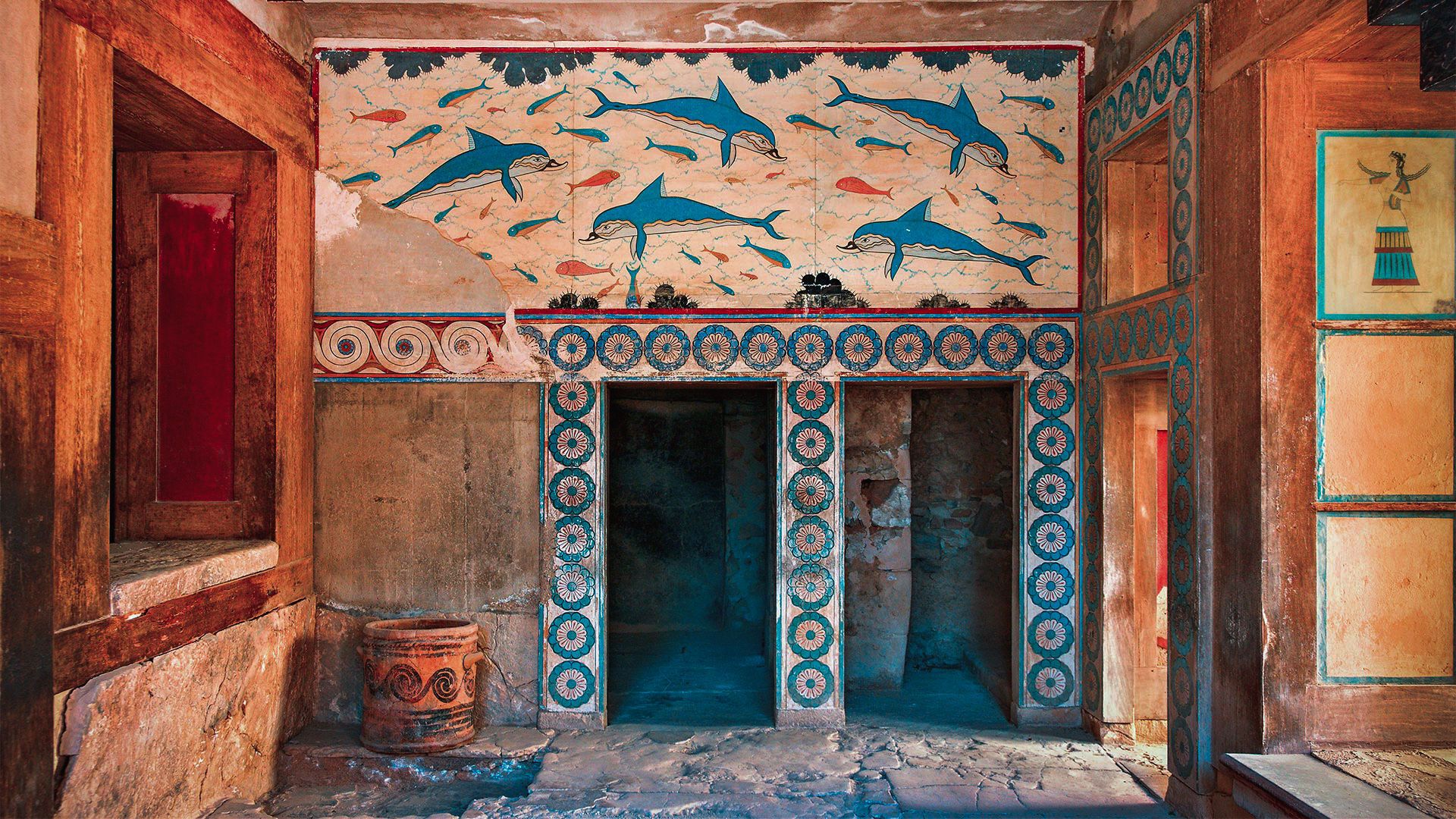A room at the world-renowned palace of Knossos