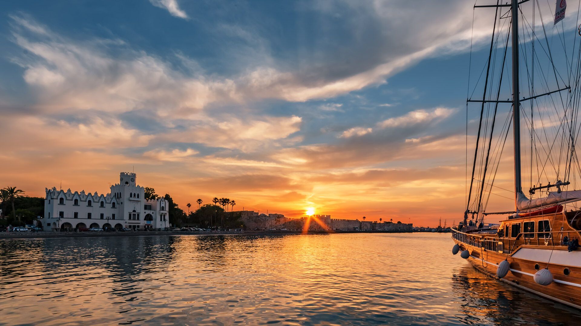 Hire a boat and set out down the coastline of Kos