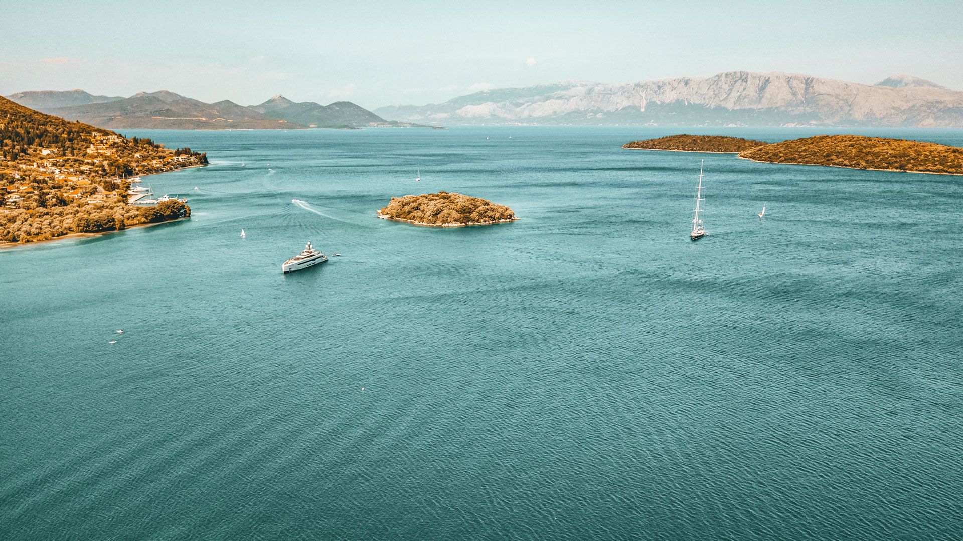 Prigkiponisia islets in Lefkada