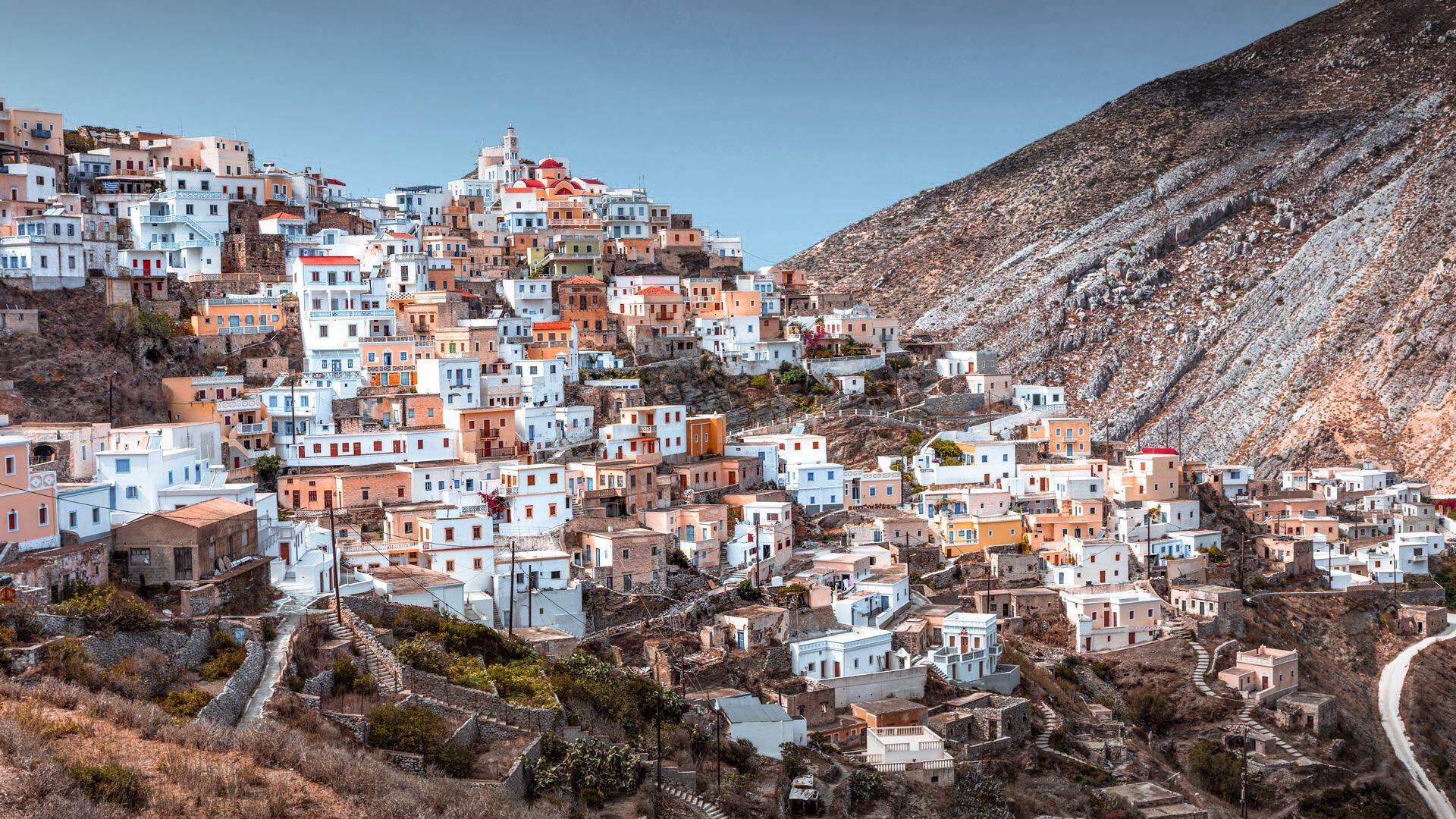The most famous village in Karpathos island, with panoramic views