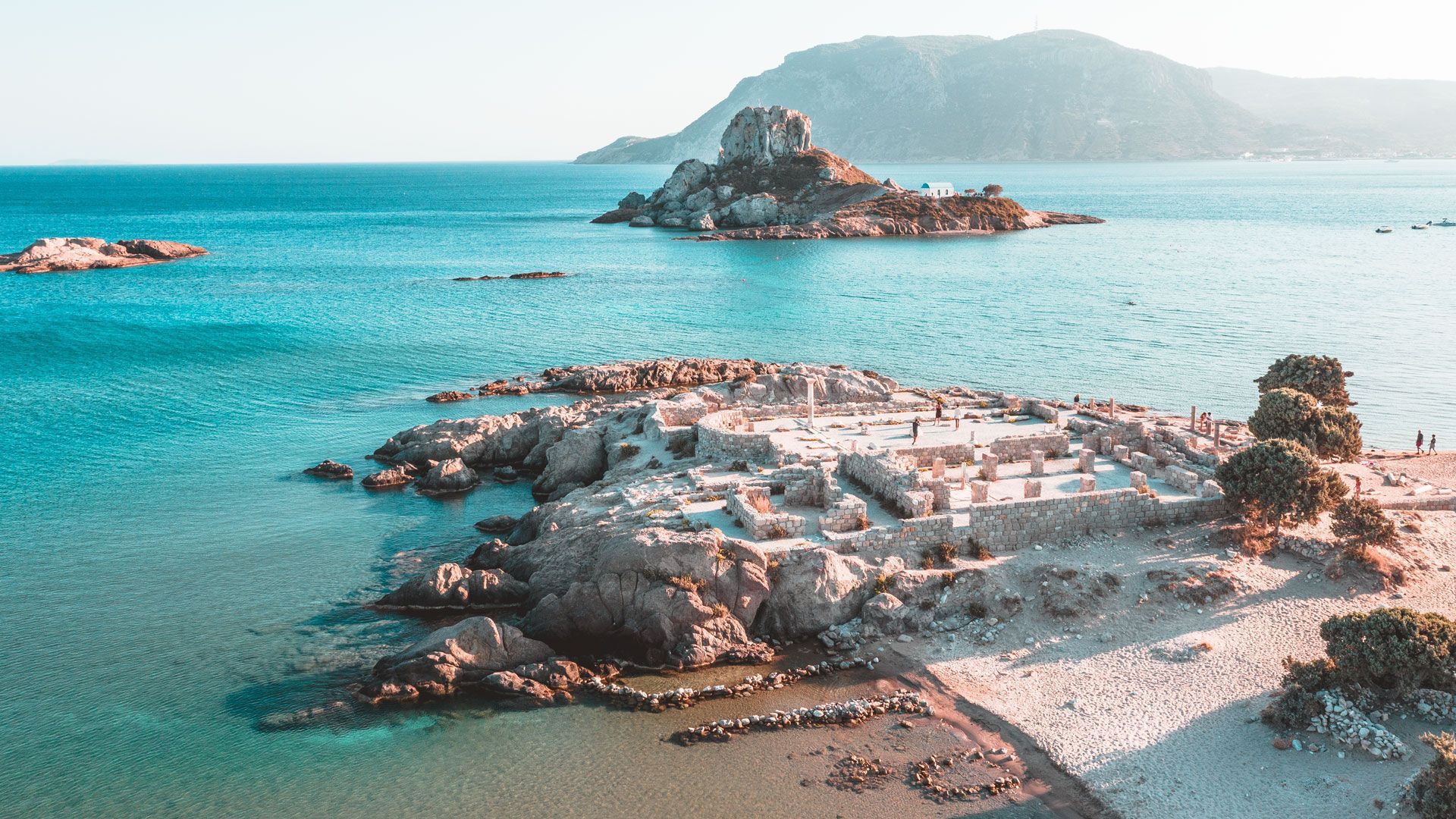 Agios Stefanos, one of the most photogenic beaches on Kos